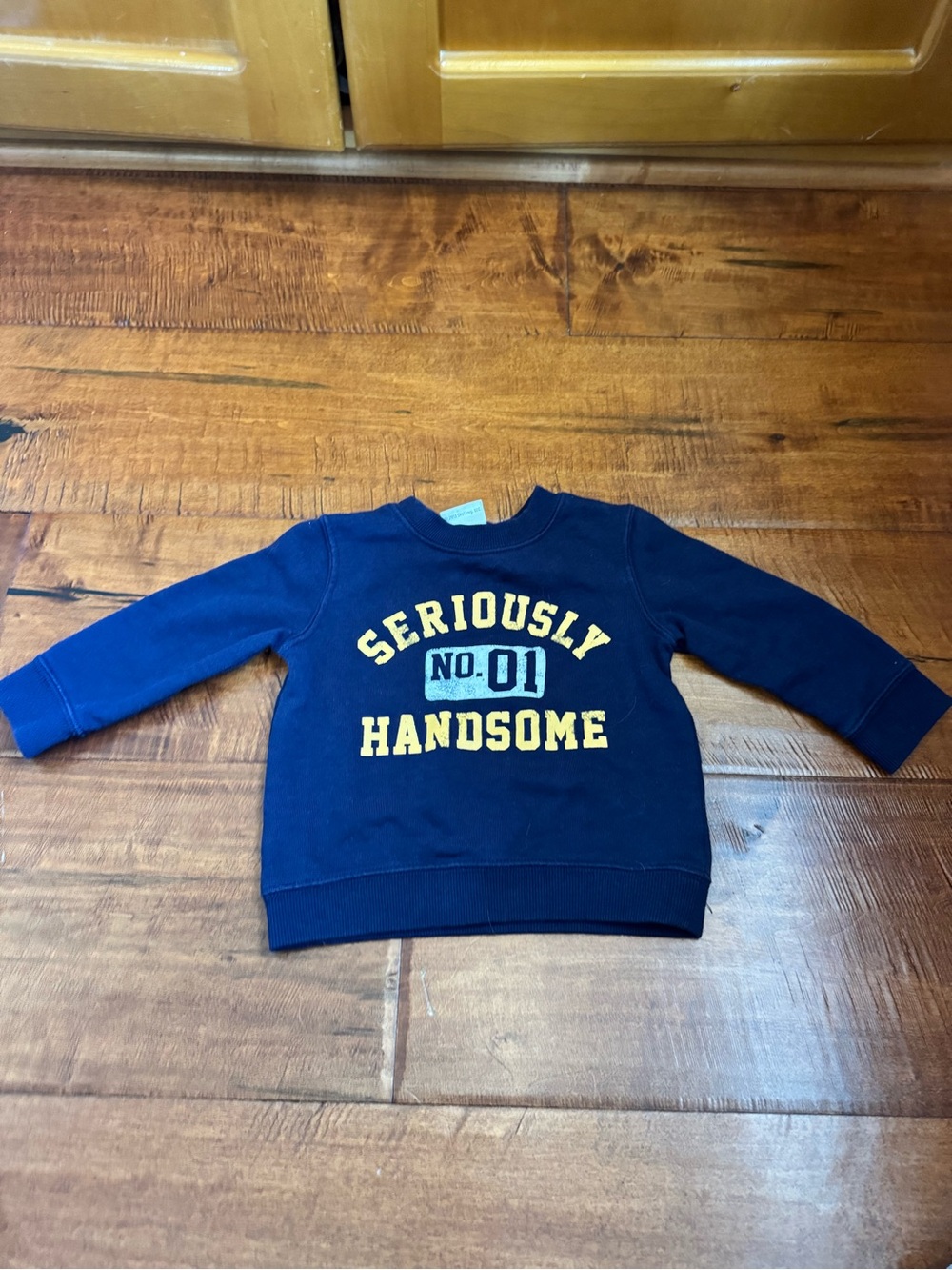 Koala Kids Navy Sweatshirt with Yellow & Light Blue Lettering